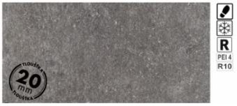 Spectre Grey rect. 40x81x2 R10 mrazuvzdorn